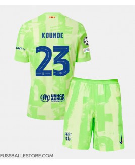 Günstige Barcelona Jules Kounde #23 3rd trikot Kinder 2024-25 Kurzarm (+ Kurze Hosen)